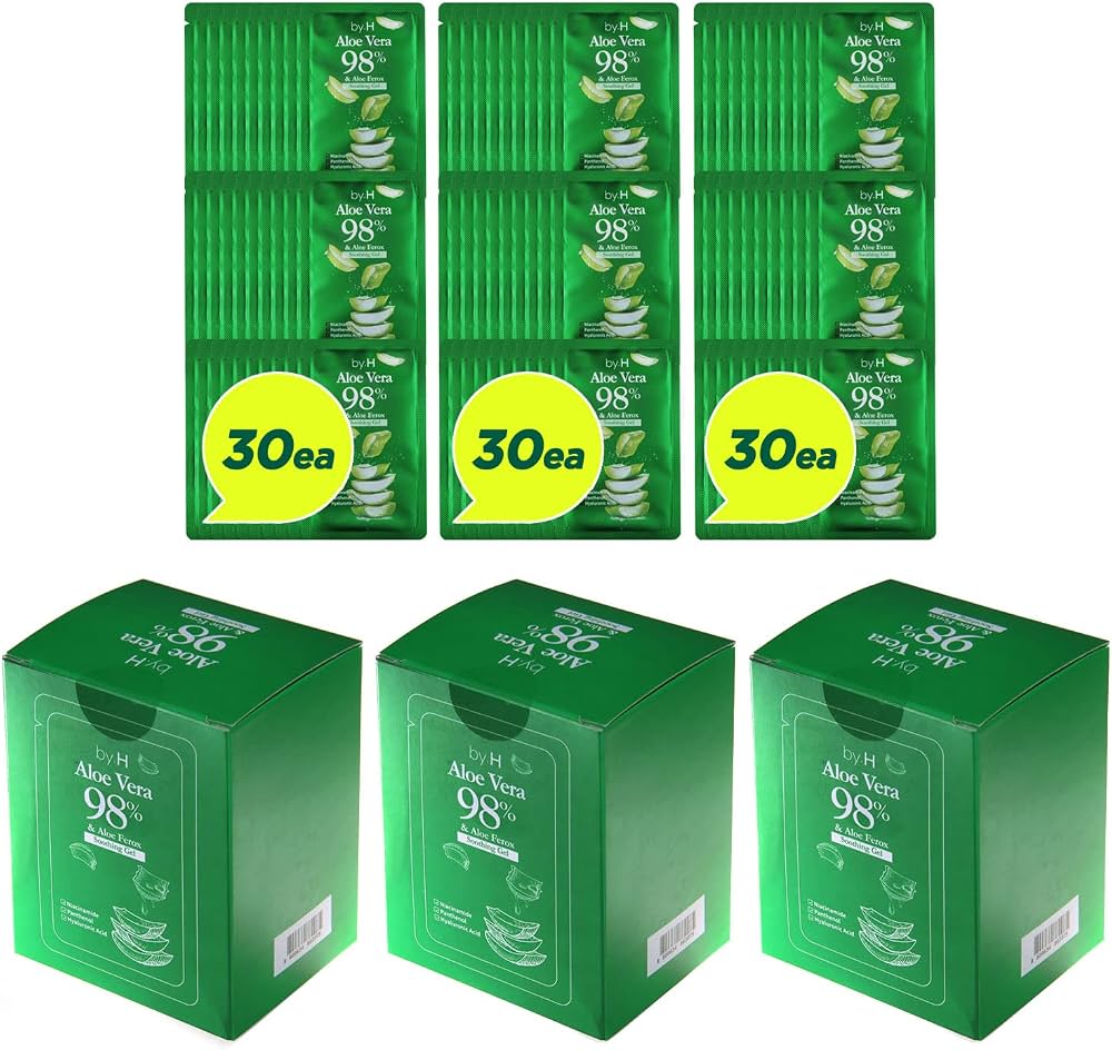 Amazon.com : by.H Organic Aloe Vera Bulk Soothing Gel-Natural